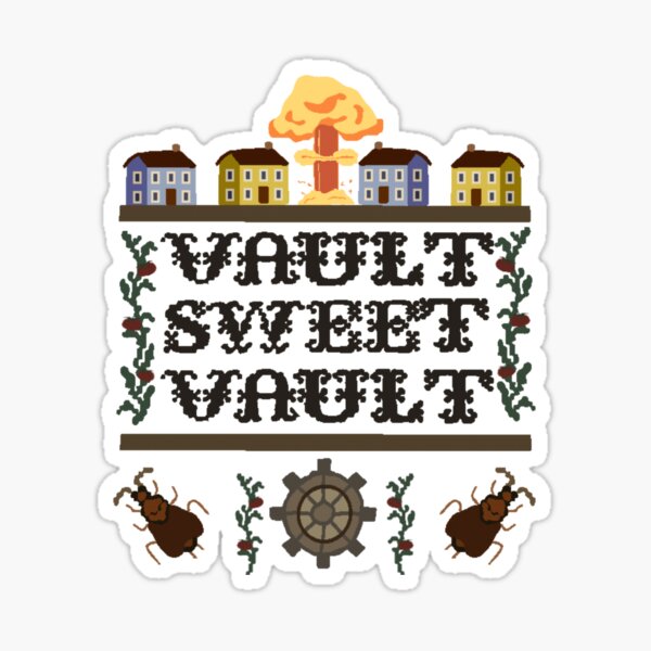 Artikel-Vorschau von Vault Sweet Vault | Fallout Inspired | Wall Art Home Decor | HECKINFAROUT, designt und verkauft von Two Otters Co.
