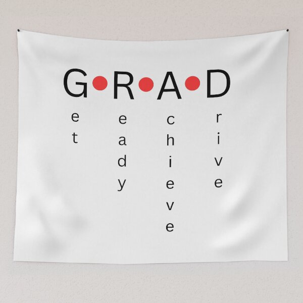 Item preview, GRAD Get Ready Achieve designed and sold by thankluckystars.