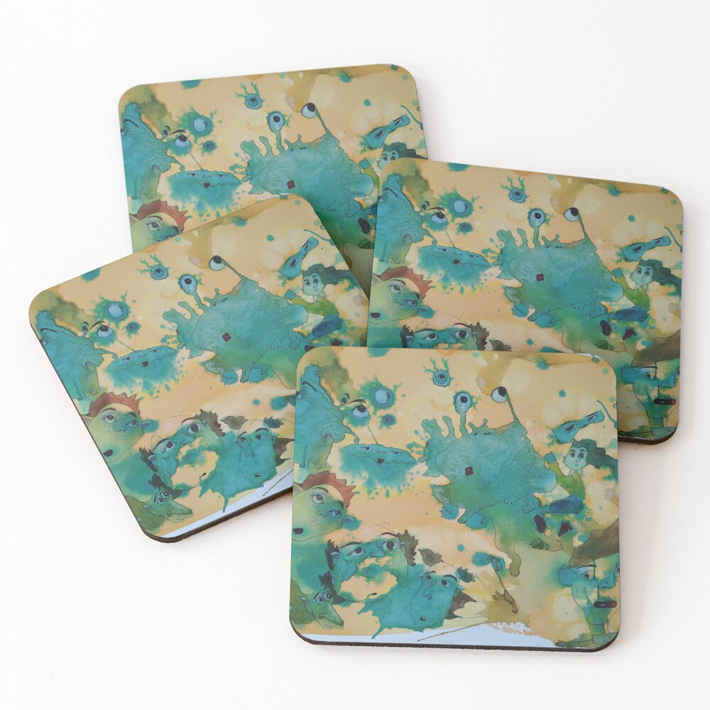 Item preview, Coasters (Set of 4) designed and sold by Rorschach68.