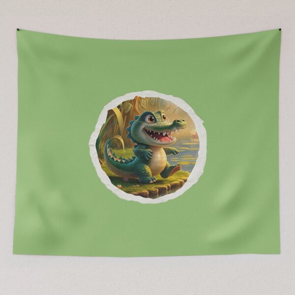Item preview, A sweet alligator by the lake. designed and sold by McVrax.