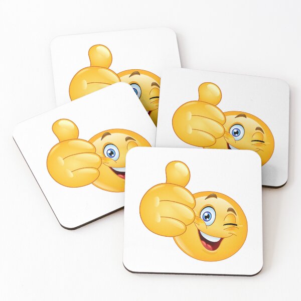Item preview, Thumb up Winking Emoticon designed and sold by Yael Weiss.