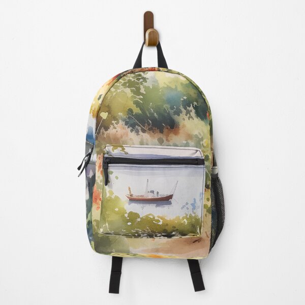 Item preview, Summer Watercolor Bay Garden View designed and sold by StephanieLZ.