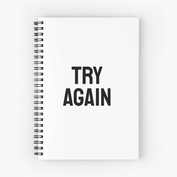 Item preview, Try again - short motivational phrases designed and sold by Inspirationmotivation.