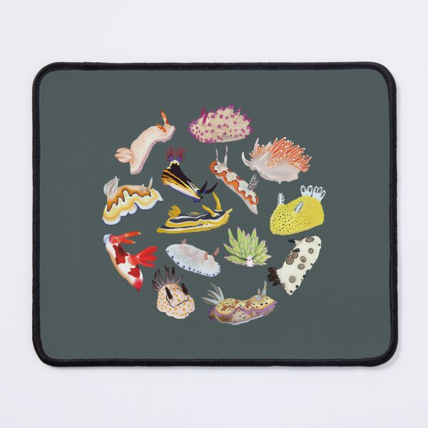 Item preview, Nudibranch round pattern - sea slug designed and sold by Poulpimousse.