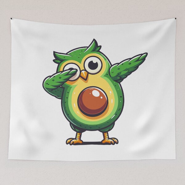 Item preview, Avocado Owl Dabbing designed and sold by Designowner.