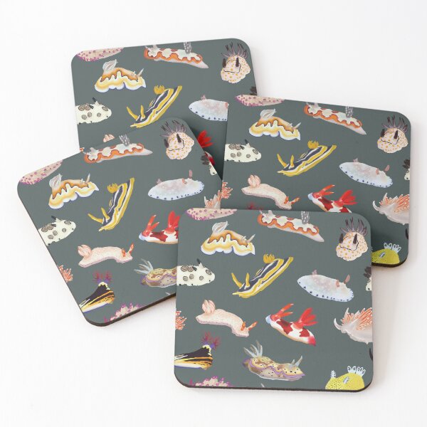Item preview, Nudibranch pattern - sea slug designed and sold by Poulpimousse.