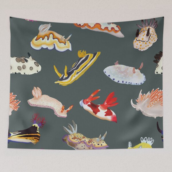 Item preview, Nudibranch pattern - sea slug designed and sold by Poulpimousse.