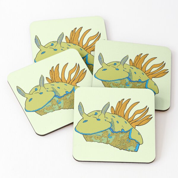 Item preview, Abstract Tryons risbecia Sea Slug color option 16 designed and sold by ArtbyDLP.