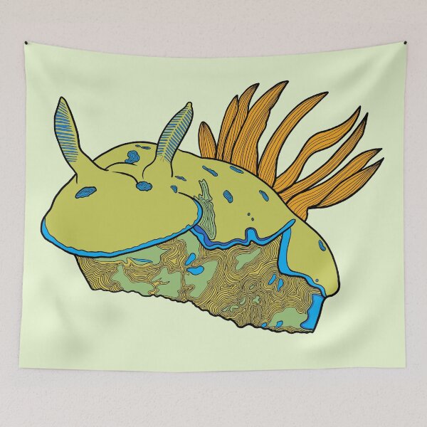Item preview, Abstract Tryons risbecia Sea Slug color option 16 designed and sold by ArtbyDLP.