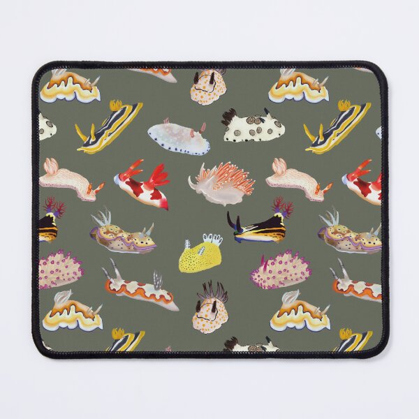 Item preview, Nudibranch pattern - sea slug - green designed and sold by Poulpimousse.