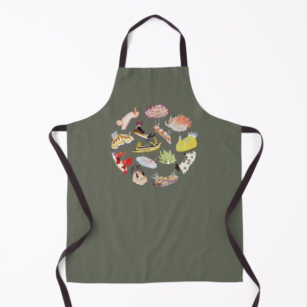 Item preview, Nudibranch round pattern - sea slug - green designed and sold by Poulpimousse.