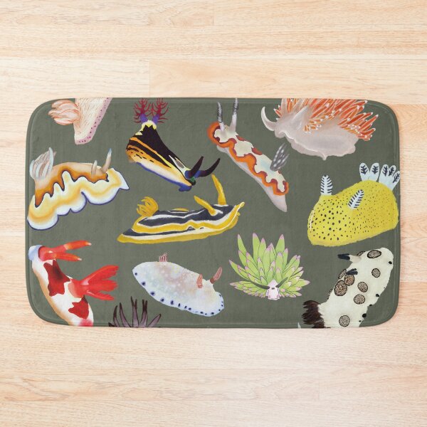 Item preview, Nudibranch round pattern - sea slug - green designed and sold by Poulpimousse.