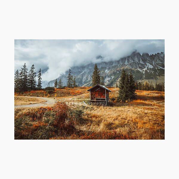 Item preview, Autumn on the Hochkönig - Alpine mountain hut Salzburger Land designed and sold by Marvin Diehl.