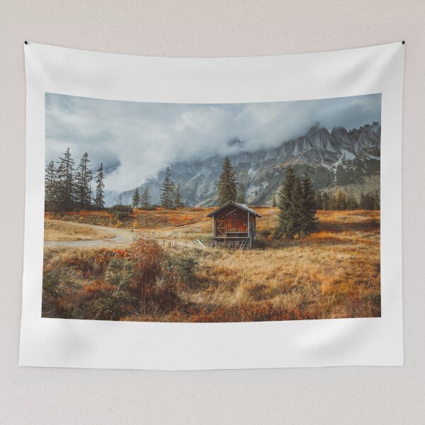 Item preview, Autumn on the Hochkönig - Alpine mountain hut Salzburger Land designed and sold by Marvin Diehl.
