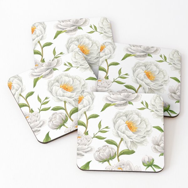 Item preview, white flower deisgn designed and sold by TheKangiri.