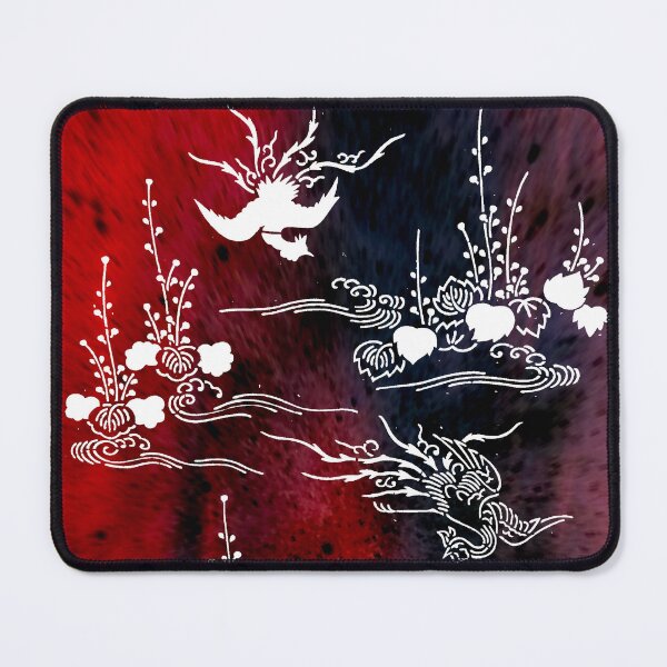 Item preview, Japanese Katagami Stencil Phoenix With Momiji Autumn Leafs designed and sold by ChidoriVintage.
