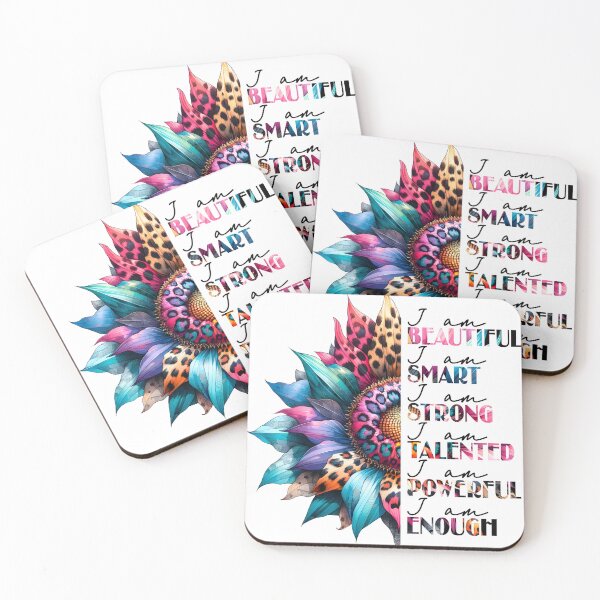 Item preview, Positive Sunflower I am Beautiful, Smart, Strong, Talented, Powerful, Enough designed and sold by YELLOWCITY806.