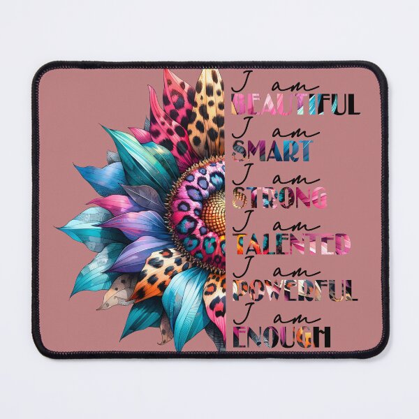 Item preview, Positive Sunflower I am Beautiful, Smart, Strong, Talented, Powerful, Enough designed and sold by YELLOWCITY806.