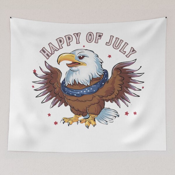 Item preview, Happy 4th of July Eagle Paint Art 3D Model designed and sold by Charlygood.