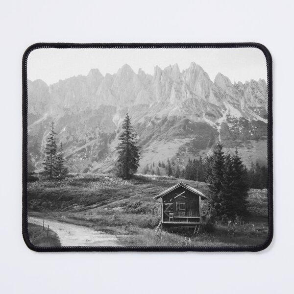 Item preview, Hochkönig Photo Black White - Alps Mountain Hut Salzburger Land designed and sold by Marvin Diehl.
