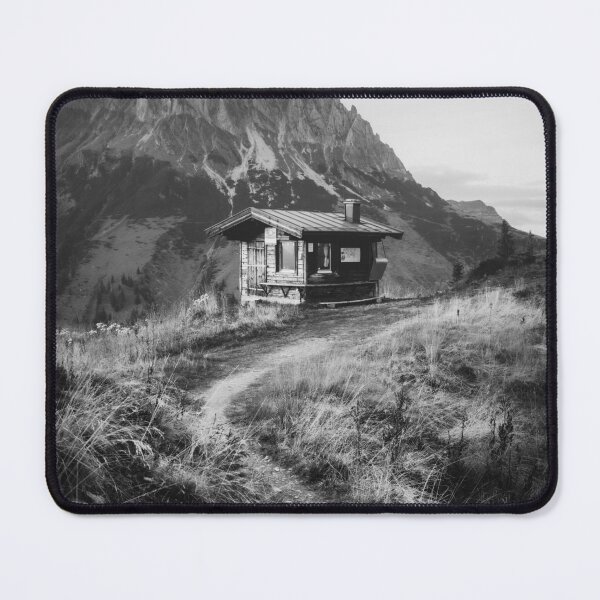 Item preview, Hochkönig Photo Black White - Alps Mountain Hut Salzburger Land designed and sold by Marvin Diehl.