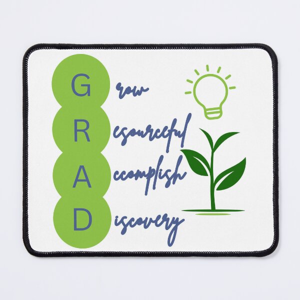 Item preview, GRAD Grow Resourceful Accomplish Discovery designed and sold by thankluckystars.