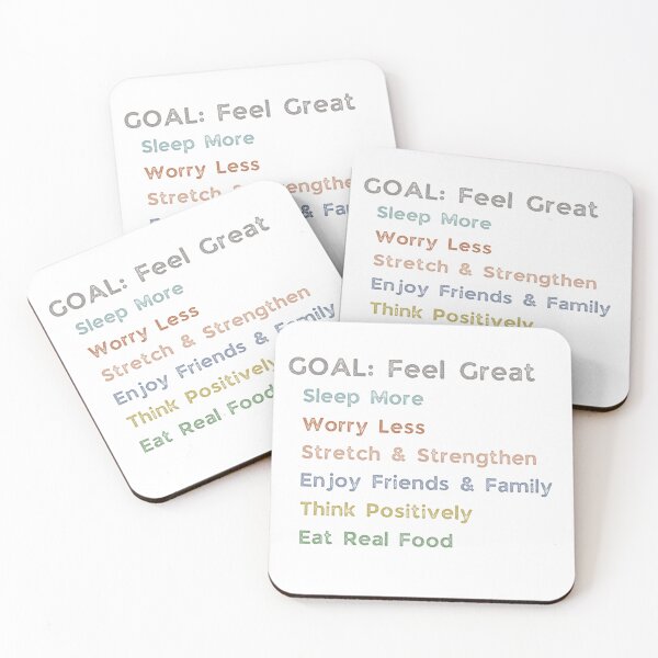 Item preview, Goal: Feel Great designed and sold by DEWDesigns.