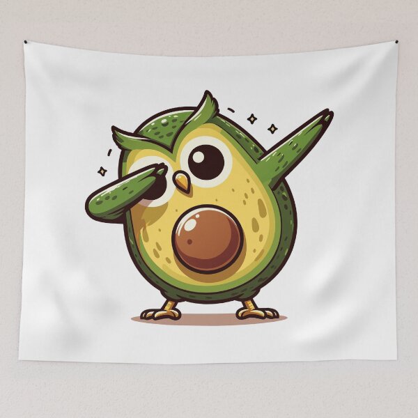 Item preview, Avocado Owl Dabbing designed and sold by Designowner.
