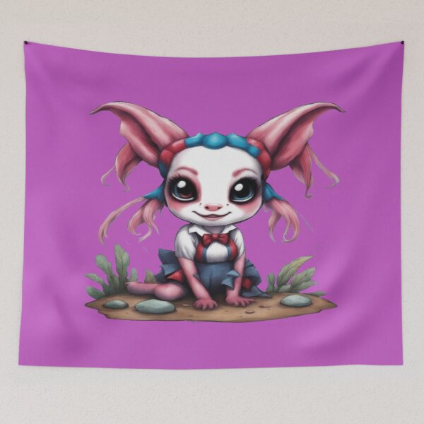 Item preview, Harley The Axolotl, Product Colour: Fuchsia Pink  designed and sold by Midnight Veil Designs.