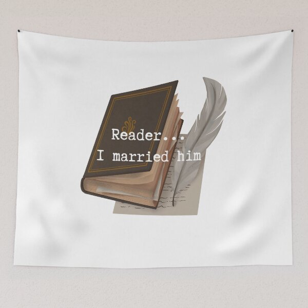 Item preview, Reader, I married him | Jane Eyre | Charlotte Bronte designed and sold by PoesyInPrint.