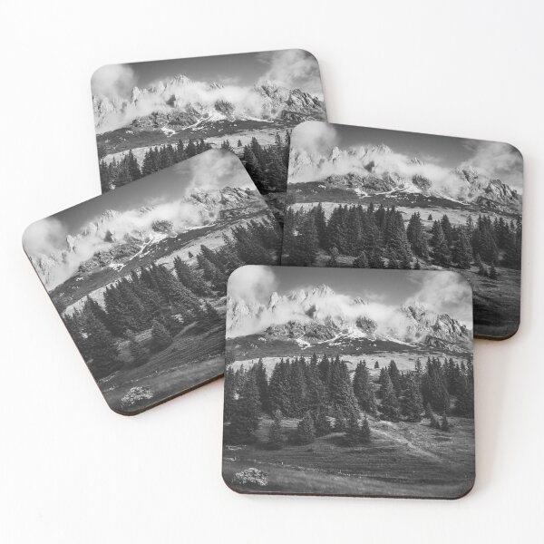 Item preview, Hochkönig Photo Black White - Alps Mountain Hut Salzburger Land designed and sold by Marvin Diehl.