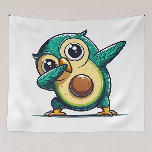 Item preview, Avocado Owl Dabbing designed and sold by Designowner.