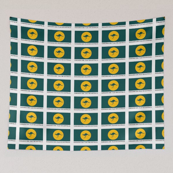 Item preview, Kangaroo Sun. Flag for Australia. Titled version  designed and sold by Kangaroo Sun.