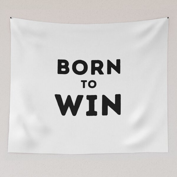 Item preview, Born to Win simple Win black designed and sold by Weknes.