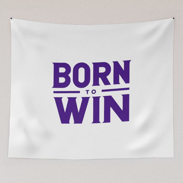 Item preview, Born to Win - Bold Purple Statement designed and sold by Weknes.