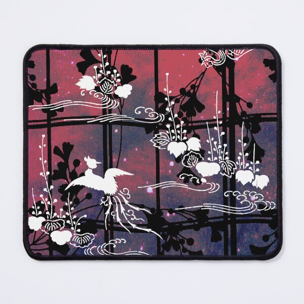 Item preview, Japanese Katagami Stencil Phoenix With Momiji Autumn Leafs designed and sold by ChidoriVintage.