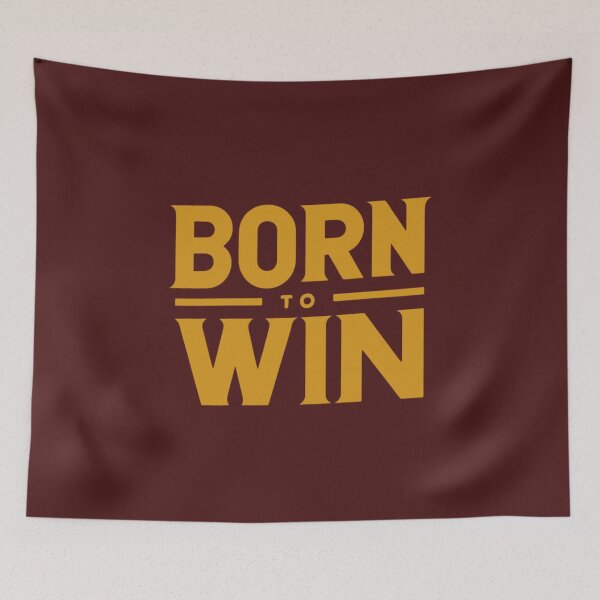 Item preview, Born to Win - Bold Yellow Statement designed and sold by Weknes.