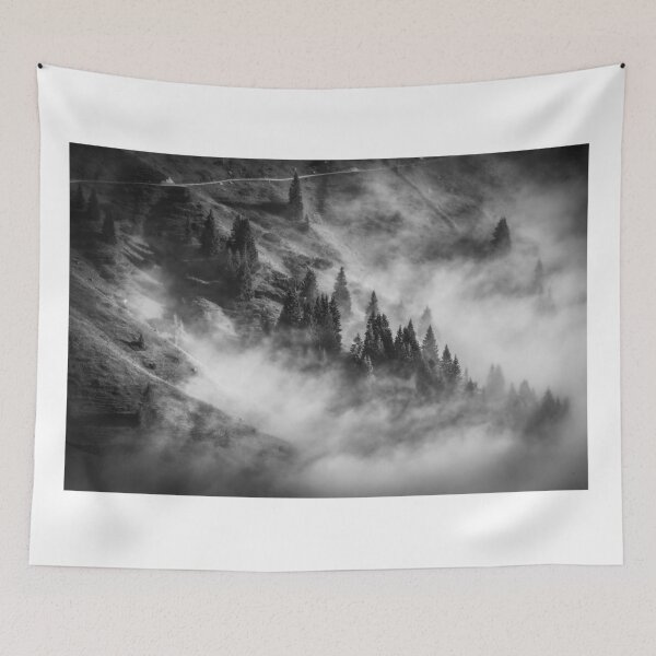 Item preview, Hochkönig Photo Black White - Alps Salzburger Land Fog designed and sold by Marvin Diehl.