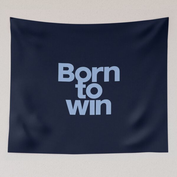 Item preview, Born to Win - Simple Victory blue designed and sold by Weknes.