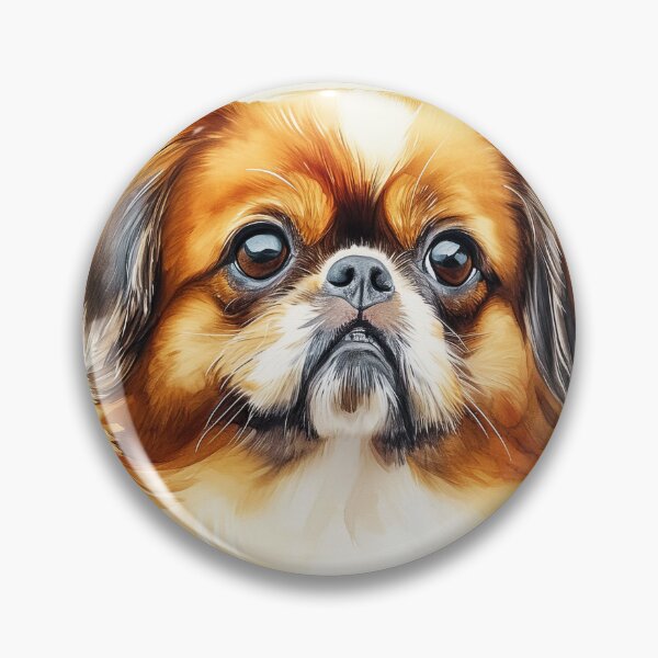 Artikelvorschau, Aquarell Tibetischer Spaniel entworfen und verkauft von TheAnimalZ00.
