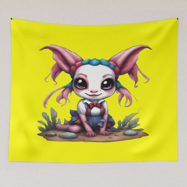 Item preview, Harley The Axolotl, Product Colour: Yellow  designed and sold by Midnight Veil Designs.