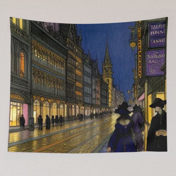 Item preview, Classic Vintage Abstract Gothic City designed and sold by TheDarkWardrobe.