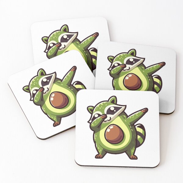 Item preview, Avocado Raccoon Dab - Fun and Fresh Fusion designed and sold by Designowner.