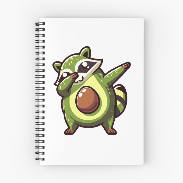 Item preview, Avocado Raccoon Dab - Fun and Fresh Fusion designed and sold by Designowner.
