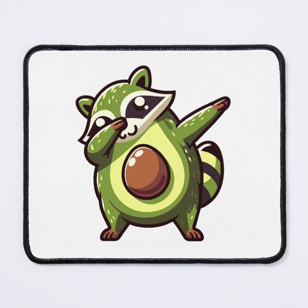 Item preview, Avocado Raccoon Dab - Fun and Fresh Fusion designed and sold by Designowner.