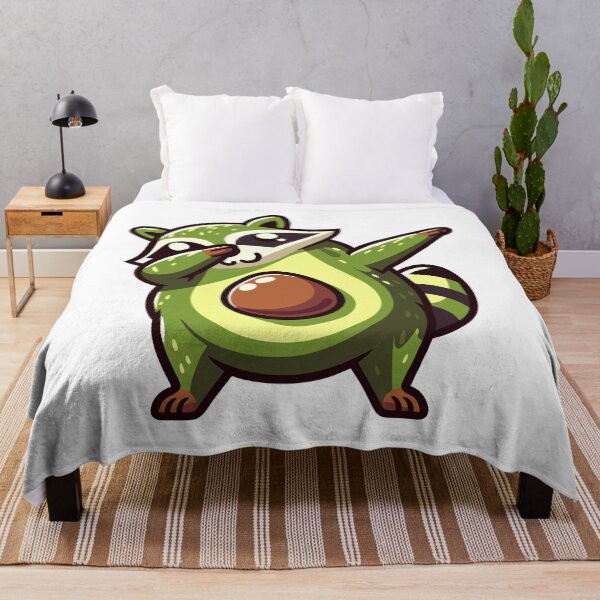 Item preview, Avocado Raccoon Dab - Fun and Fresh Fusion designed and sold by Designowner.