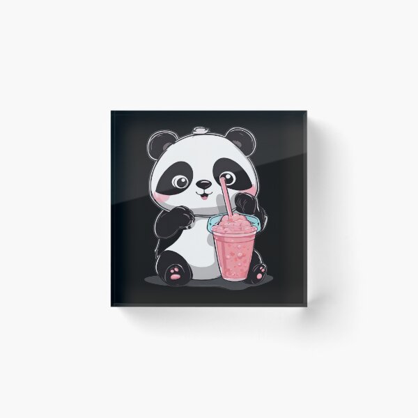 Item preview, Kawaii panda boba bubble tea matcha lover designed and sold by MilkyForest.