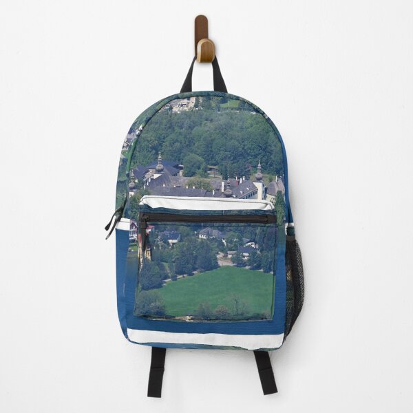 Item preview, Panoramic view of medieval water castle Schloss Ort Orth on lake Traunsee in Gmunden Austria designed and sold by goceris.