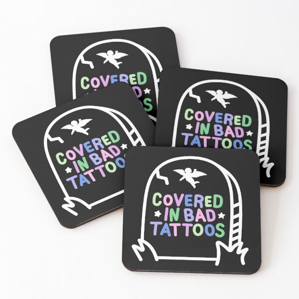 Item preview, Covered in bad tattoos Tombstone - graveyard - grave stone designed and sold by hellomalcolm.