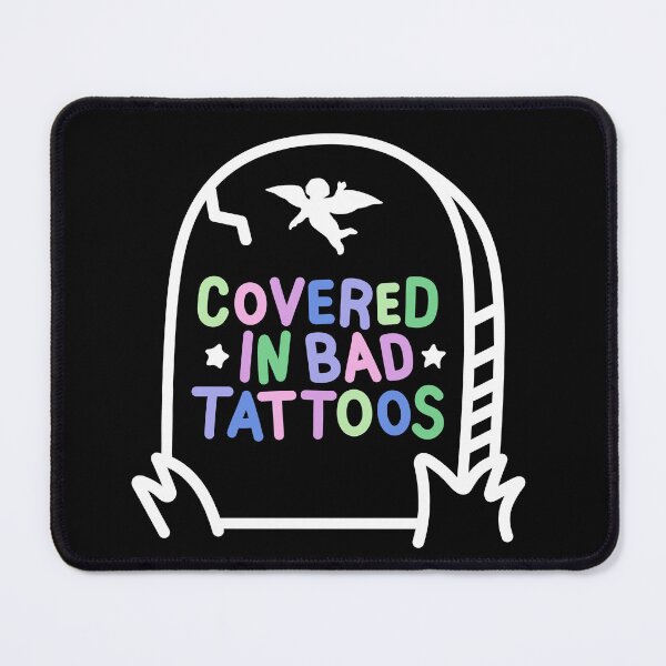 Item preview, Covered in bad tattoos Tombstone - graveyard - grave stone designed and sold by hellomalcolm.